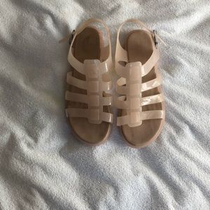 Aldo dusty pink jelly shoes